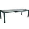 Table coloris gris en aluminium Stern