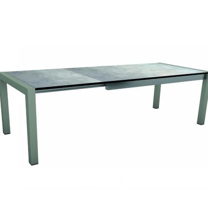 Table coloris jaune en aluminium Stern