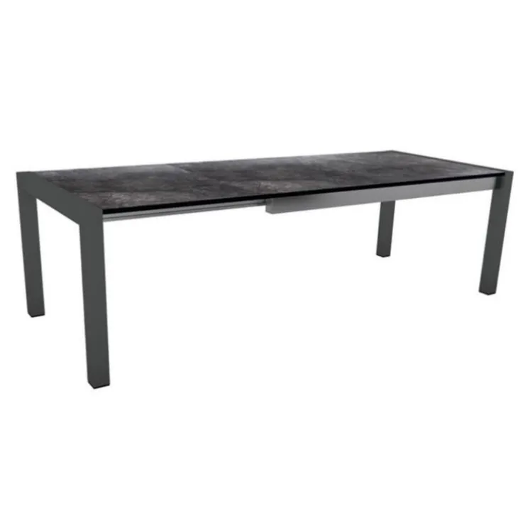 Table coloris noir en aluminium Stern