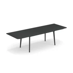 Table en acier gris anthracite Emu Plus4 - 160/270 x 90 cm