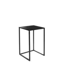 Table en métal noir Ø30xH.48,5 cm