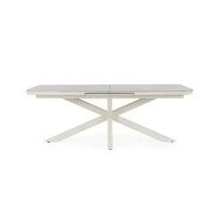 Table extensible en aluminium et pierre sintérisée Bizzotto Pascal Pélican