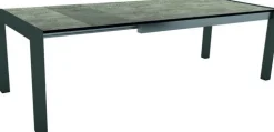 Table extérieure extensible en aluminum HPL Stern - 174 x (214/254) x 90 x 7 cm