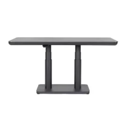 Table élévatrice en aluminium anthracide et pierre sintérisée Bizzotto Miguel