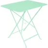 Table pliante en acier coloris vert opaline collection Bistro Fermob - 77 x 57 x 74 cm