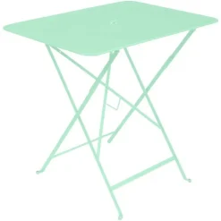 Table pliante en acier coloris vert opaline collection Bistro Fermob - 77 x 57 x 74 cm