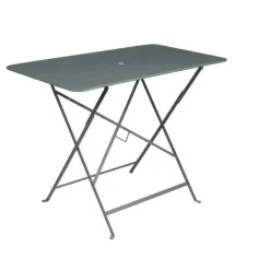 Table pliante en acier coloris gris orage Bistro Fermob - 97 x 57 x 74 cm