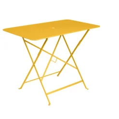 Table pliante en acier coloris miel collection Bistro Fermob - 97 x 57 x 74 cm