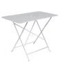 Table pliante en acier coloris blanc coton Bistro Fermob - 97 x 57 x 74 cm