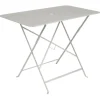 Table pliante en acier coloris gris argile Bistro Fermob - 97 x 57 x 74 cm