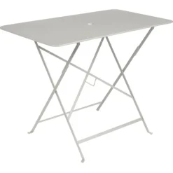 Table pliante en acier coloris gris argile Bistro Fermob - 97 x 57 x 74 cm