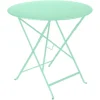 Table pliante en acier vert opaline Fermob Bistro - Ø 77 x H 74 cm