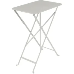 Table pliante rectangulaire en acier coloris gris Fermob Bistro - 37 x 57 x 74 cm