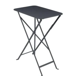 Table rectangulaire pliante en acier coloris carbone Bistro Fermob - 57 x 37 cm