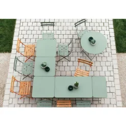 Table rectangulaire pliante en acier coloris cactus Bistro Fermob - 57 x 37 cm