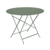 Table ronde pliante en acier coloris cactus Bistro Fermob - Ø 96 x 74 cm