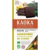 Tablette noir citron gingembre bio Kaoka - 100 g
