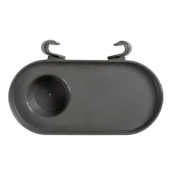 Tablette porte-gobelet en plastique recyclé gris anthracite pour fauteuil Lafuma - 30 x 7 x 17 cm