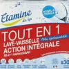 Tablettes lave vaisselle tout en 1 action intégrale bio Etamine du Lys - 30 doses