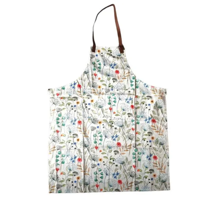 Tablier coloris multicolore en coton Solstice - 80 x 85 cm