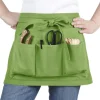 Tablier de jardin court coloris vert 7 poches