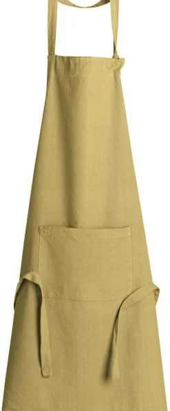Tablier recyclé Ada coloris vert en coton - 72 x 85 cm
