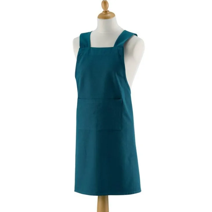 Tablier recyclé Gen coloris bleu - 120 x 85 cm