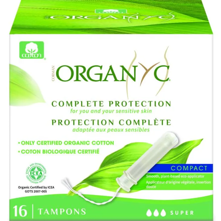 Tampon compact super bio en boite de 16 unités