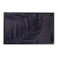 Tapis absorbant intérieur Sweetsol imprimé Fougères carbonis - 60 x 40 cm