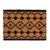 Tapis brosse coco beige imprimé noir Sweetsol Ethnique - 60 x 40 cm
