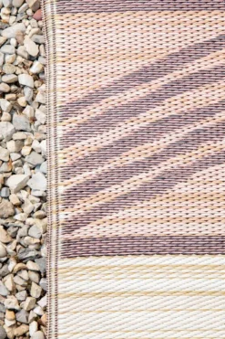 Tapis coloris multicolore polypropylène recyclé intérieur extérieur - 90 x 150 cm