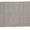 Tapis damier coloris bleu en jute coton - 60 x 90 cm