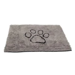 Tapis gris à motif pattes M - 79 x 51 cm
