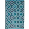 Tapis Lhasa Teal en polypropylène recyclé Fab Hab - 150 x 240 cm