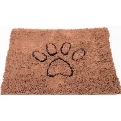 Tapis marron à motif pattes M - 79 x 51 cm