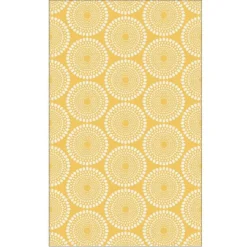 Tapis Rio yellow en polypropylène recyclé Fab Hab - 150 x 240 cm