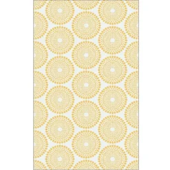 Tapis Rio yellow en polypropylène recyclé Fab Hab - 90 x 150 cm