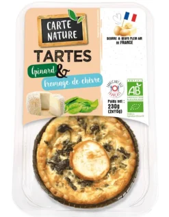 Tarte epinards chèvre Carte Nature - 2 x 115g