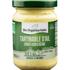 Tartinable d'ail bio Bioorganica - 140 g