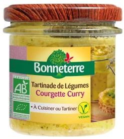 Tartinade à la courgette et au curry Bonneterre bio 135 g