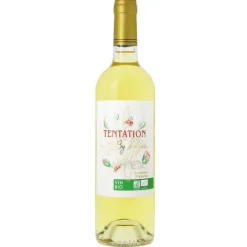 Tentation vin de Bordeaux AOC bio blanc moelleux Château Cajus - 75 cl