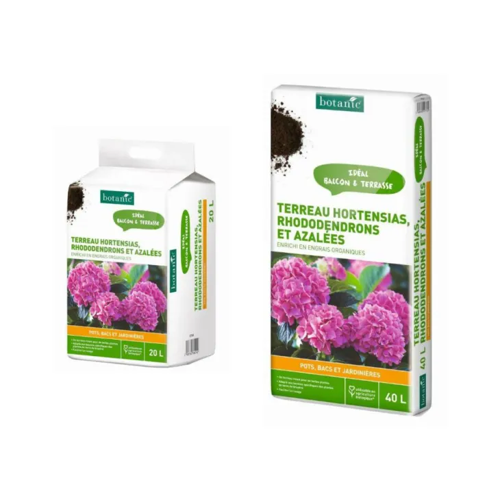Terreau hortensias, rhododendrons et azalées botanic®