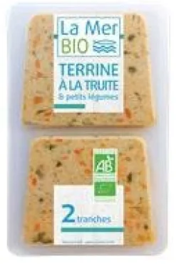 Terrine à la truite & petits légumes bio 2 tranches La Mer bio - 120 g