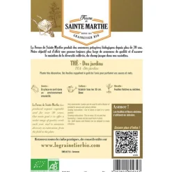 Thé des jardins bio La Ferme de Sainte Marthe - 200 graines à semer