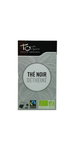 Thé noir déthéiné Bio Touch Organic - boîte de 20 sachets