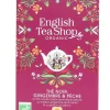 Thé noir gingembre et pêche bio EnglishTea - 20 sachets