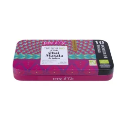 Thé nomade Inde chai massala bio Terre d’Oc – 10 x 2 g