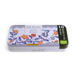 Thé nomade pêche abricot bio de Terre d’Oc – 10 x 1,4 g