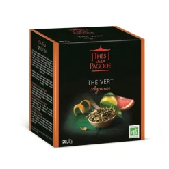 Thé vert Agrumes bio Thés de la Pagode - 40 g / 20 infusettes