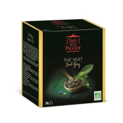 Thé vert Earl Grey bio Thés de la Pagode - 40 g / 20 infusettes